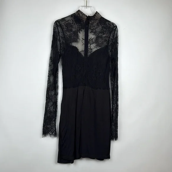 Michael Costello x Revolve Helix Mini Dress Black Size Small - Picture 5 of 10